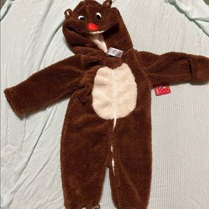 Rudolph the red nose reindeer baby Christmas costume 6 months nwt